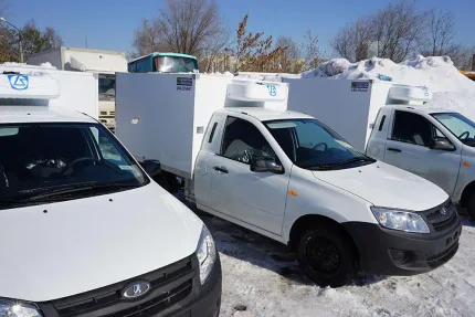 Рефрижератор пикап ВИС 2349 на базе Лада Гранта